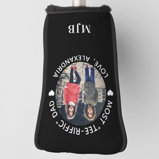 Meest T-SHIRT RIFFIC Papa - Custom Photo Club Putt Golfheadcover (Draai 90)