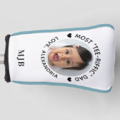 Meest T-SHIRT-RIFFIC Papa - Golfer Custom Photo Pu Golfheadcover (Voorkant)