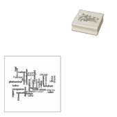 Meest voorkomende elementen Word Cloud Chemie Rubberstempel (Gestempeld)