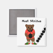 Meest voorkomende schokken - Bowling Magneet (Voorkant / Achterkant)