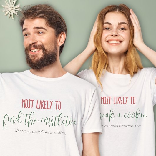 "Meest waarschijnlijk" aangepaste grappige familie T-shirt