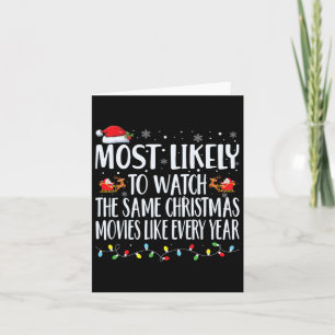 Meest Waarschijnlijk Dezelfde Kerstfilms Te Kijken Kaart