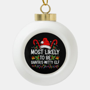 Meest Waarschijnlijk Kerstmis van Sinterklaas' Gee Keramische Bal Ornament