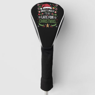 Meest waarschijnlijk laat zijn voor kerstfeest. golfheadcover