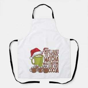 Meest Waarschijnlijk Matcha te drinken en Elf Kers Schort