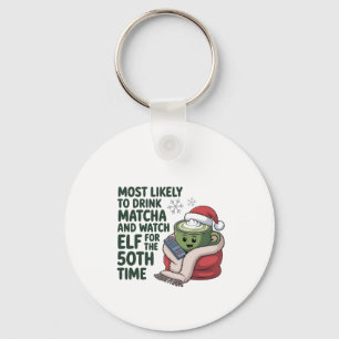 Meest Waarschijnlijk Matcha te Drinken en Elf Kers Sleutelhanger