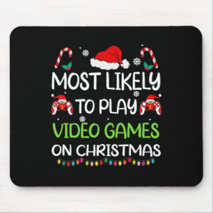 Meest Waarschijnlijk Naar Videogames Kerstmis Fami Muismat