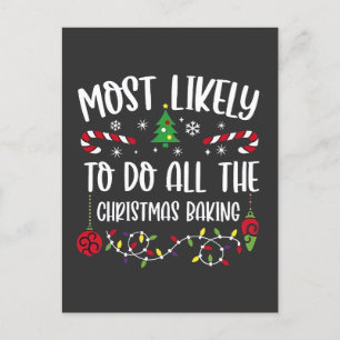 Meest Waarschijnlijk om alle Kerstbakkerij te doen Aankondigingskaart