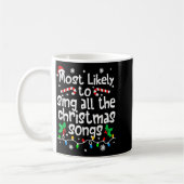 Meest Waarschijnlijk om Alle Kerstliedjes te Zinge Koffiemok (Links)