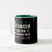 Meest waarschijnlijk om de duurste geschenken te v tweekleurige koffiemok (Voorkant links)