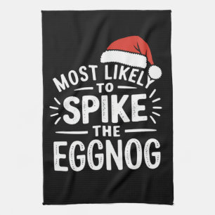 Meest Waarschijnlijk Om De Eierpunch Kerstmis Matc Theedoek