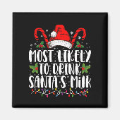 Meest waarschijnlijk om de kerstman van de kerstma magneet (Voorkant)