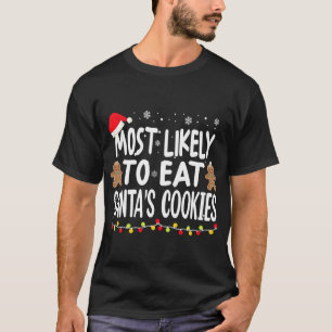 Meest waarschijnlijk om de koekjes van de kerstman t-shirt