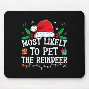 Meest waarschijnlijk om de rendieren leuk kerst te muismat