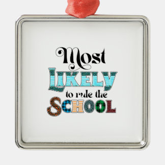 Meest waarschijnlijk om de school te besturen metalen ornament