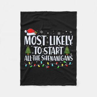 Meest waarschijnlijk om de shenanigans kerst fam t fleece deken