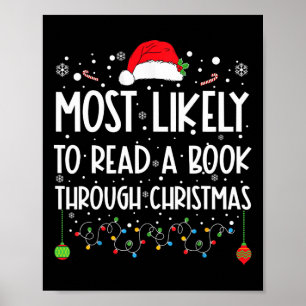 Meest waarschijnlijk om een boek te lezen dat fami poster