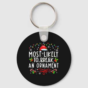 Meest waarschijnlijk om een Ornament leuk kersthol Sleutelhanger