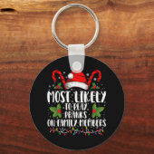 Meest waarschijnlijk om grappen te spelen op famil sleutelhanger (Voorkant)