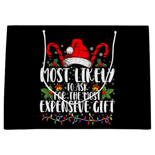 Meest waarschijnlijk om het duurste cadeau te vrag groot cadeauzakje (Voorkant)