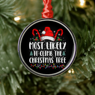 Meest Waarschijnlijk Om In De Kerstboom Te Krimpen Metalen Ornament