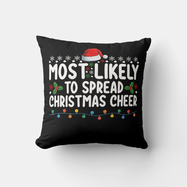 Meest waarschijnlijk om Kerstmis te verspreiden Ch Kussen (Voorkant)