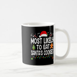 Meest waarschijnlijk om Santas Cookies Family Kers Koffiemok