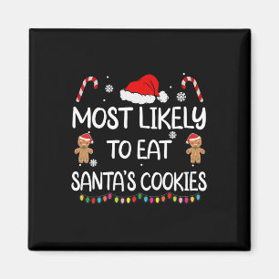 Meest waarschijnlijk om Santas Cookies Family Kers Magneet