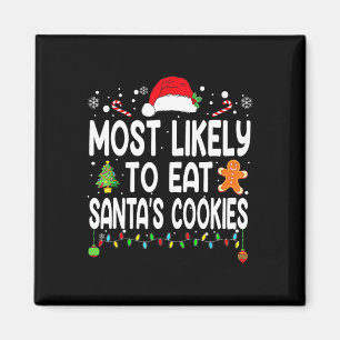 Meest waarschijnlijk om Santas Cookies Family Kers Magneet