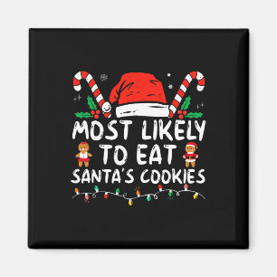 Meest waarschijnlijk om Santas Cookies Family Kers Magneet
