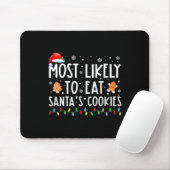 Meest waarschijnlijk om Santas Cookies Family Kers Muismat (Met muis)
