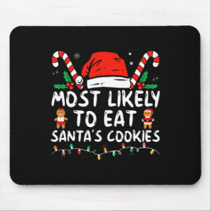 Meest waarschijnlijk om Santas Cookies Family Kers Muismat