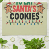 Meest waarschijnlijk om Santas Cookies Family Kers Theedoek (Gevouwen)