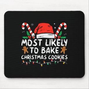 Meest waarschijnlijk om te bakken Kerstmis koekjes Muismat