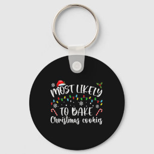 Meest waarschijnlijk om te bakken Kerstmis koekjes Sleutelhanger