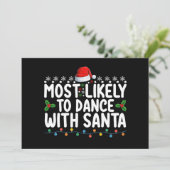 Meest waarschijnlijk om te dansen met Kerstmis vak Kaart (Staand voorkant)