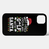 Meest waarschijnlijk om te golfen met Kerstman fam Case-Mate iPhone Case (Achterkant (horizontaal))