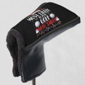 Meest waarschijnlijk om te golfen met Kerstman fam Golfheadcover (3/4 voorkant)