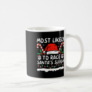 Meest waarschijnlijk om te racen Santa's slee Kers Koffiemok