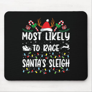 Meest waarschijnlijk om te racen Santa's Sleigh Xm Muismat