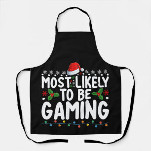 Meest Waarschijnlijk Videogames Spelende Gamer Schort