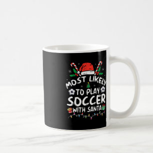 Meest waarschijnlijk voetballen met de kerstman Ch Koffiemok