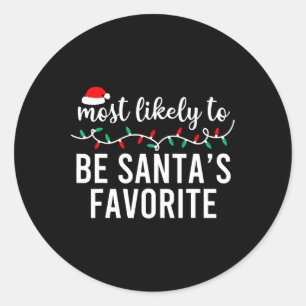 Meest waarschijnlijk voor kerst bijpassende famili ronde sticker