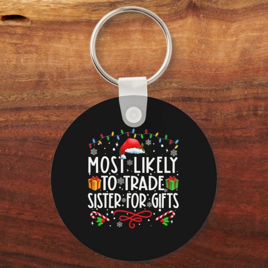 Meest waarschijnlijke handelszuster voor cadeaufam sleutelhanger (Voorkant)