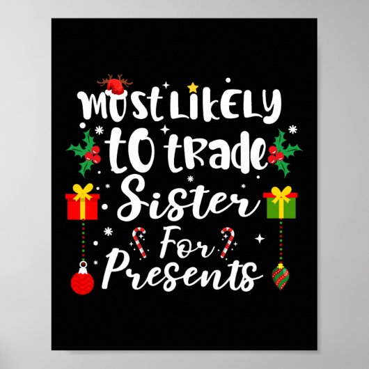 Meest waarschijnlijke handelszuster voor Cadeaus F Poster (Voorkant)
