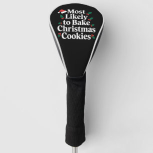Meest waarschijnlijke kerstkoekjes familie golfheadcover