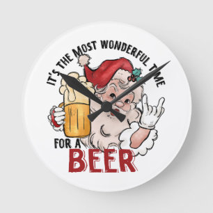 Meest wonderbaarlijke tijd voor een biertje ronde klok
