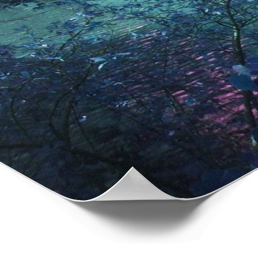 Meestal blauwe lagoon poster (Hoek)