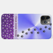 Meestal Gepersonaliseerd u Dog Paw Print en Glitte Case-Mate iPhone Case (Achterkant (horizontaal))