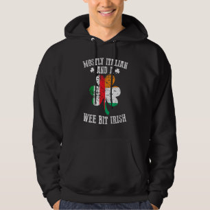 Meestal Italiaans We Bit Iers Italië St Patricks D Hoodie